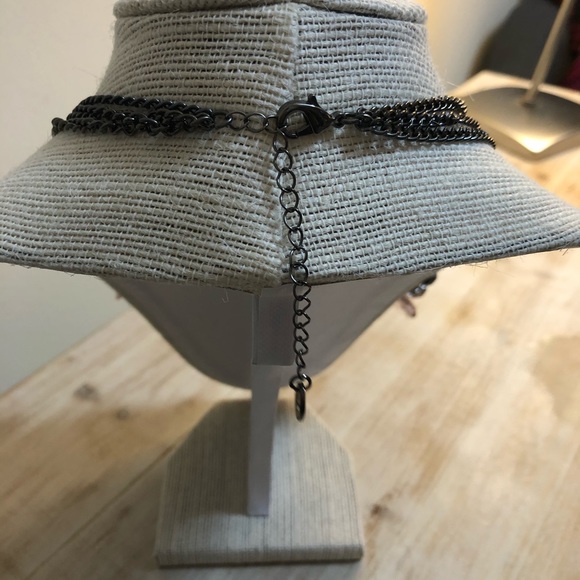 Custom made black clear drop sequence necklace - Picture 3 of 4